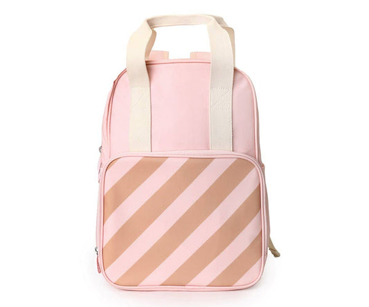 Kinder Rucksack Streifen Pink
