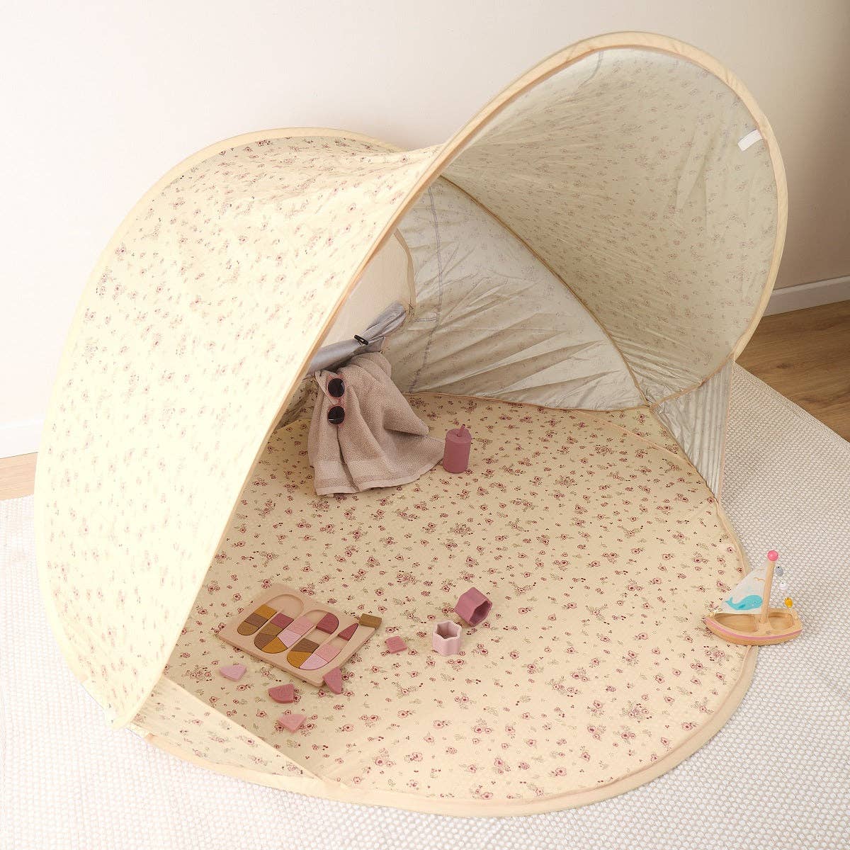 Abri de plage pop-up VINTAGE FLOWERS