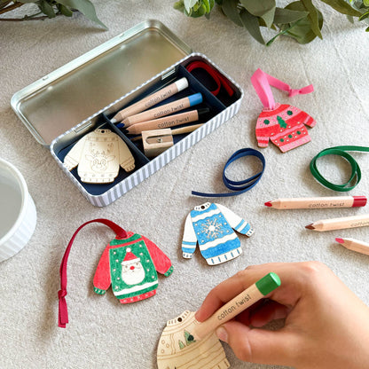 COMING SOON Weihnachts-Pullover-Bastelset – Kreativer Weihnachtsspaß für Kinder