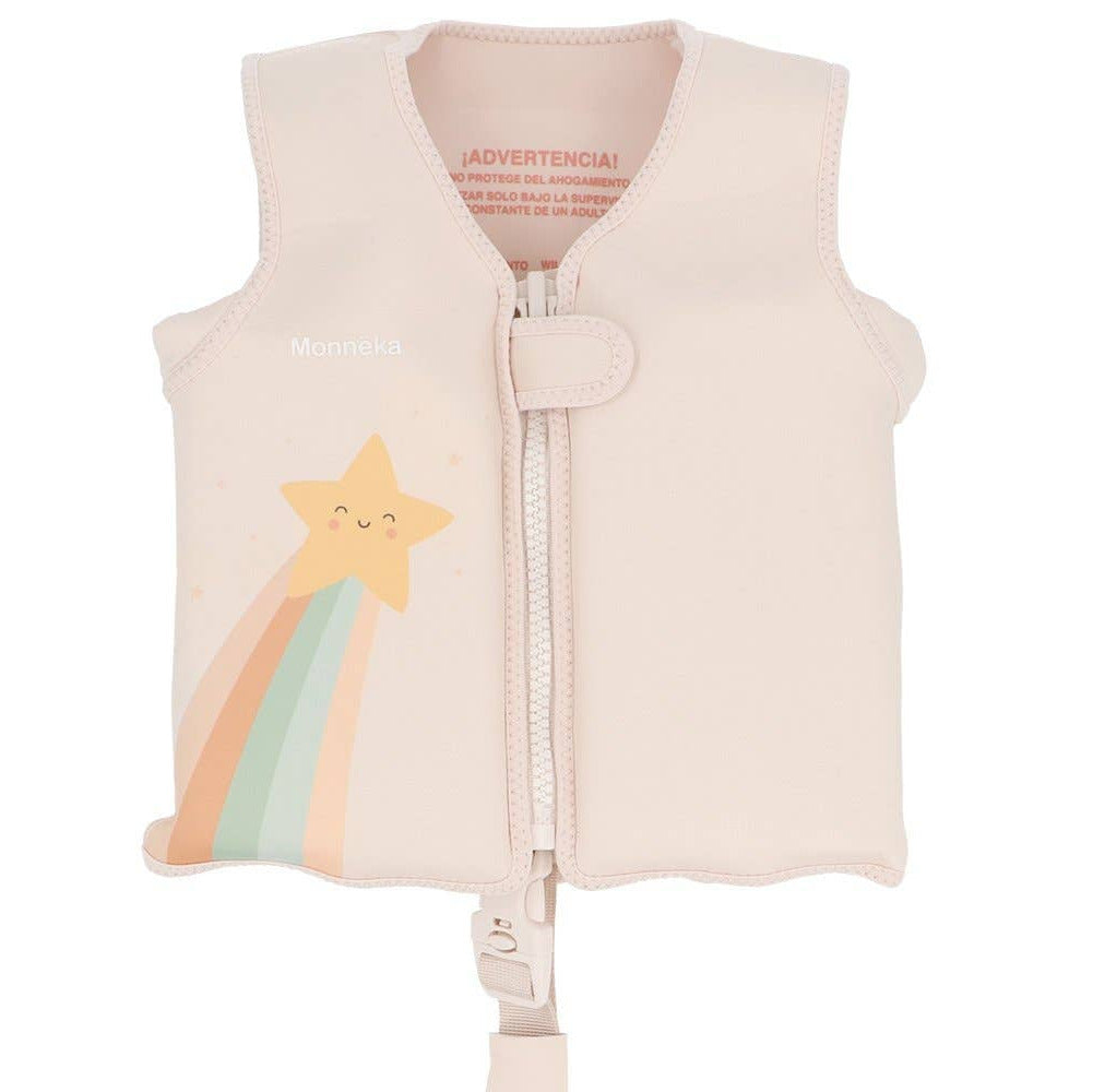 Schwimmweste creme-beige-rosé 3-6 Jahre STARLIGHT