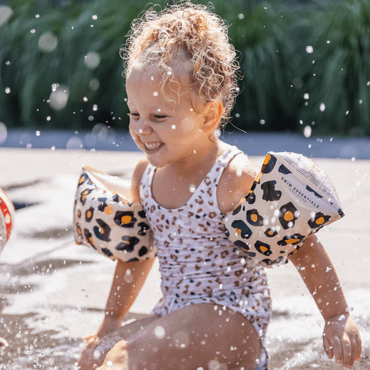 Swim Essentials | Safari Chic | Beige Schwimmflügel 2-6 Jahre